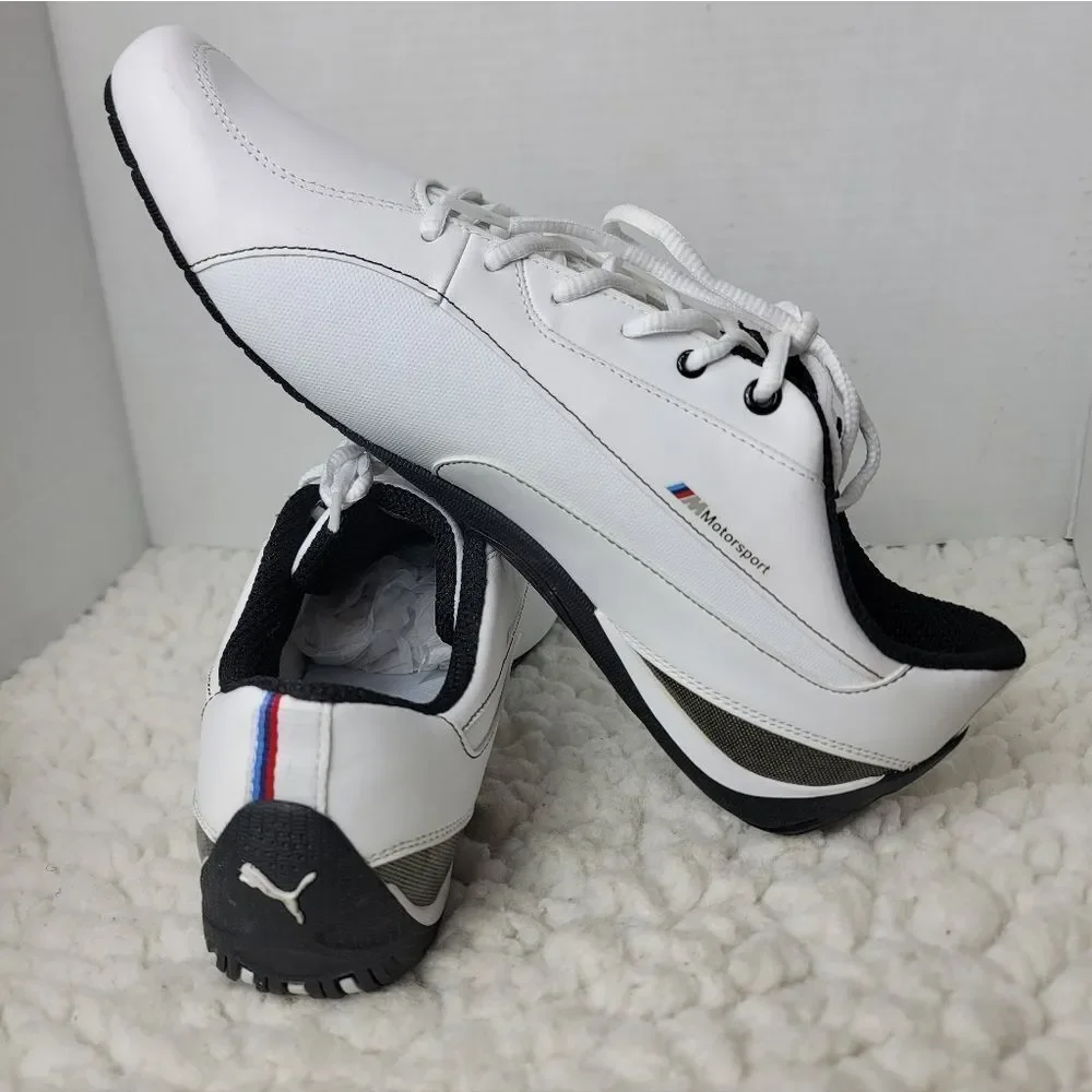 Puma BMW Motorsport Drift Cat 7 White Black Men’s Size 13 Driving Shoes